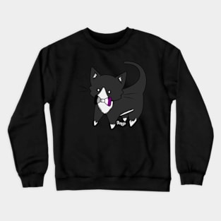 Ace Pride Tuxedo Kitty Crewneck Sweatshirt